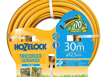 Hozelock Hose Tricoflex Ultraflex � 12.5mm (1/2") 30m: Weather-resistant, 40% Recycled PVC, 20 Year Guarantee* [7730P0000]