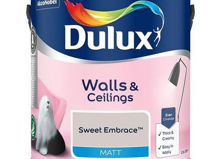 Dulux Walls & Ceilings Matt Emulsion Paint Sweet Embrace - 2.5 Litre