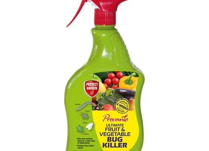 Provanto Ultimate Fruit and Vegetable Bug Killer, 2 Weeks Protection for Plants Contact Insecticide for Indoor & Outdoor Plants 1 Litre