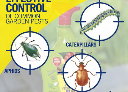 Provanto Ultimate Fruit and Vegetable Bug Killer, 2 Weeks Protection for Plants Contact Insecticide for Indoor & Outdoor Plants 1 Litre