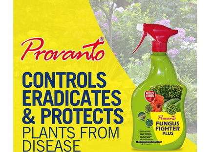 Provanto Fungus Fighter Plus Ready to Use 1 Litre - Controls and Protects for Up To 3 Weeks, Indoor and Outdoor Flowers