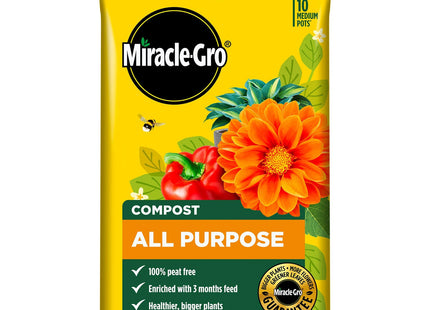 Miracle-Gro Peat Free Premium All Purpose Compost, 50 Litre