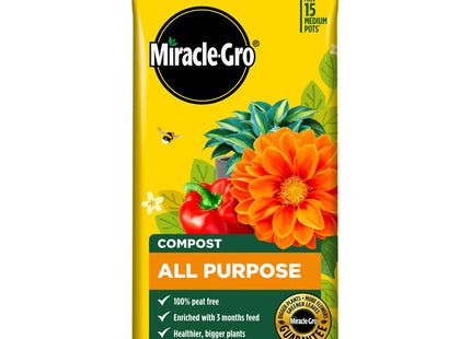 Miracle-Gro Peat Free Premium All Purpose Compost, 75 Litre