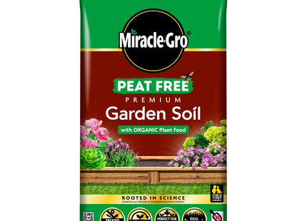Miracle-Gro Peat Free Premium Garden Soil, 30 Litre