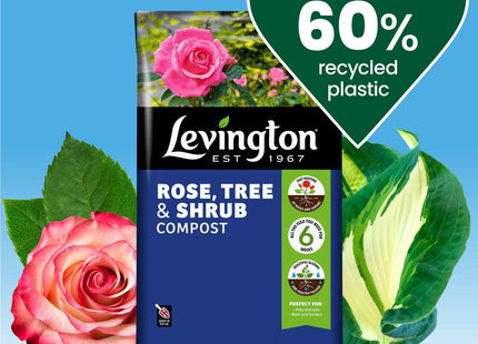 Levington Peat Free Rose, Tree & Shrub Compost, 50 Litre
