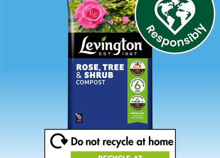 Levington Peat Free Rose, Tree & Shrub Compost, 50 Litre