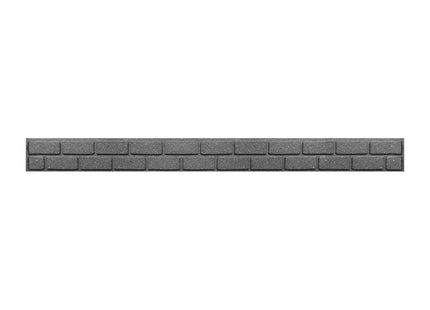 Primeur 9cm Ultra Curve Bricks Grey Recycled Rubber Flexible Lawn Edging 1.2m P00018312