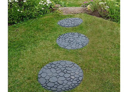 Primeur Stepping Stone River Rock Grey Recycled Rubber 45 x 45cm P00014561