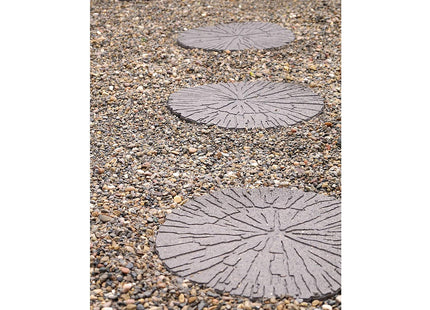 Primeur Stepping Stone Cracked Log Earth Recycled Rubber 45 x 45cm P00014780