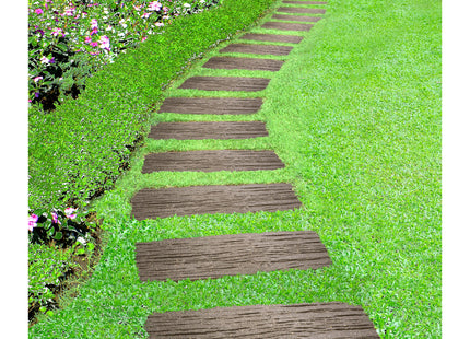 Primeur Stepping Stone Railroad Tie Earth Recycled Rubber 25 x 60cm P00014563