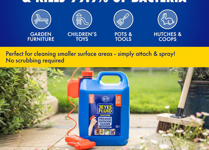 Jeyes 4-in-1 Patio and Decking Power, Outdoor Cleaner for Patios, Paths, Driveways, Stone & Concrete, 2 Litre