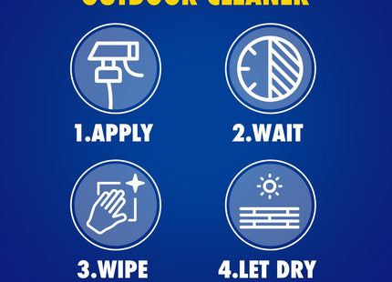 Jeyes 4-in-1 Patio and Decking Power, Outdoor Cleaner for Patios, Paths, Driveways, Stone & Concrete, 2 Litre