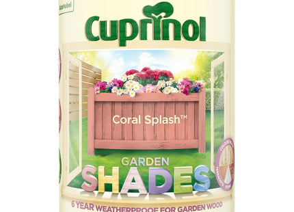 Cuprinol Garden Shades Wood Paint - Coral Splash - 1 Litre