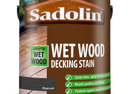 Sadolin Wet Wood Decking Stain 2.5 Litre Colour - Charcoal