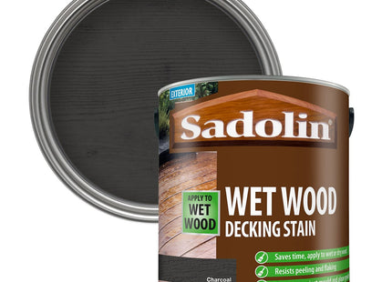 Sadolin Wet Wood Decking Stain 2.5 Litre Colour - Charcoal