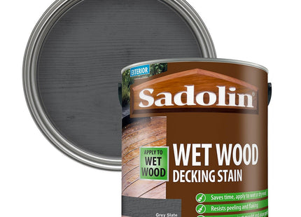 Sadolin Wet Wood Decking Stain 2.5 Litre Colour - Grey Slate