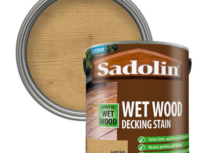 Sadolin Wet Wood Decking Stain 2.5 Litre Colour - Light Oak