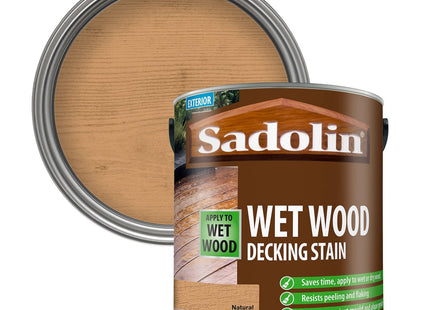 Sadolin Wet Wood Decking Stain 2.5 Litre Colour - Natural