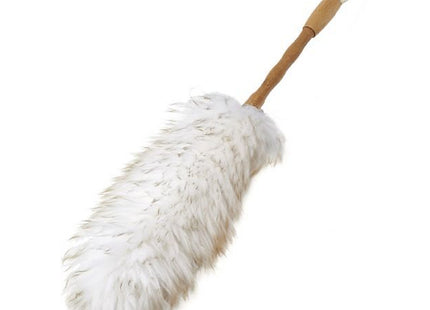 Addis Super Soft Wool Duster With a Naturally Sterile Bamboo Handle, White/Wood, 7 x 5 x 65 cm