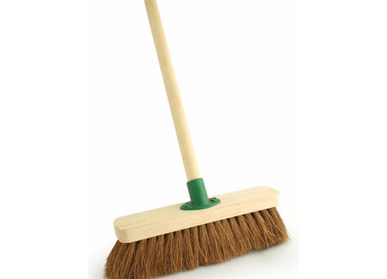 Charles Bentley Soft Coco Broom 12 inch with Handle and Bracket SPC/F01BKT/C4 103631