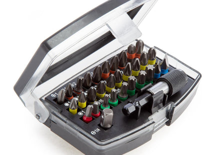 Xtrade 32 Piece Screwdriver Bit & Magnetic Holder Set with Pozi, Phillips, Torx, Hex, Slot & Square Bits, X0900016