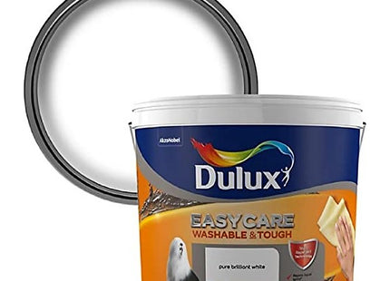 Dulux Easycare Pure Brilliant white Matt Emulsion paint 10 Litre Tub