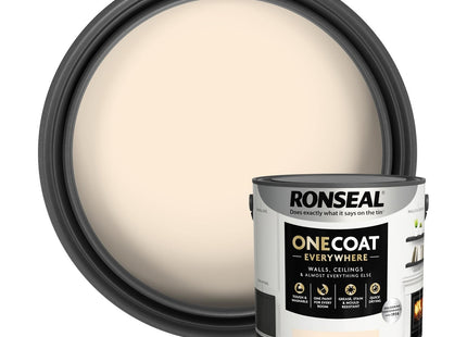 Ronseal One Coat Everywhere Paint Almond Matt 2.5 Litre