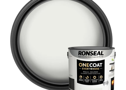 Ronseal One Coat Everywhere Paint Winter Frost Matt 2.5 Litre
