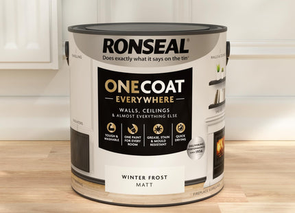 Ronseal One Coat Everywhere Paint Winter Frost Matt 2.5 Litre