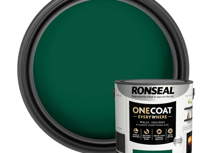 Ronseal One Coat Everywhere Paint Evergreen Matt 2.5 Litre