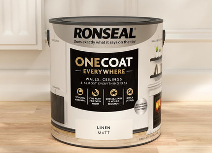 Ronseal One Coat Everywhere Paint Linen Matt 2.5 Litre