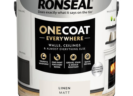 Ronseal One Coat Everywhere Paint Linen Matt 2.5 Litre