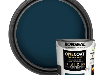 Ronseal One Coat Everywhere Paint Midnight Sky Matt 2.5 Litre