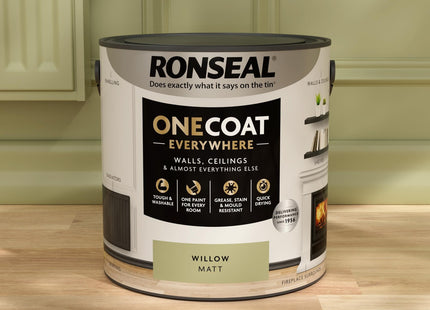 Ronseal One Coat Everywhere Paint Willow Matt 2.5 Litre