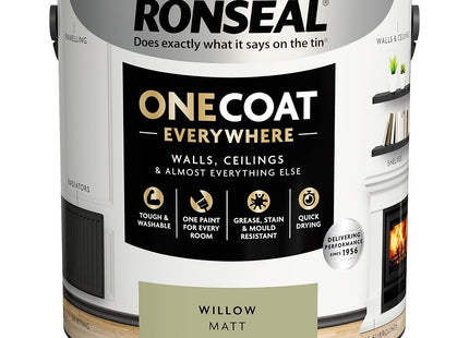 Ronseal One Coat Everywhere Paint Willow Matt 2.5 Litre