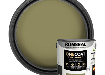 Ronseal One Coat Everywhere Paint Olive Matt 2.5 Litre