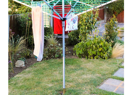 Addis Washing Line Heavy duty metal ground spike with 5x plastic sized adapters suitable for 32 mm and 50 mm Rotating clothesline for washing line