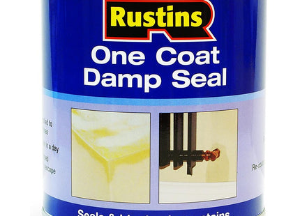 Rustins Damp Seal Paint Quick-Drying and Easy to Apply for Long-Lasting Results 500ml