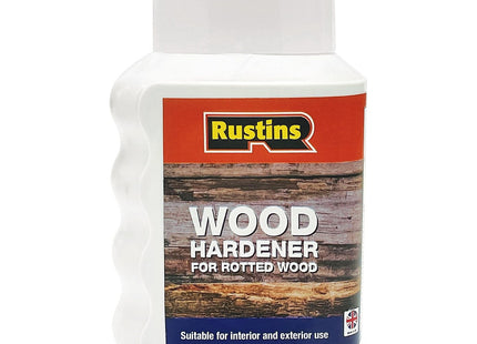 Rustins Wood Hardener for Rotted Wood 250ml -- Repairs Rotted Timber Fast-Acting Formula Reinforces Soft, Damaged Areas Before Filling or Painting