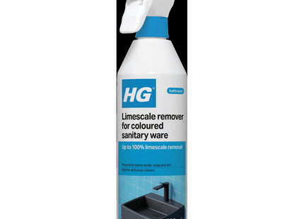 HG Limescale Remover, Colored Sanitary Ware, Powerful for Black Taps, Showers, Sinks 500ml