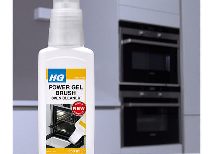 HG Power Gel Brush Oven Cleaner, Professional Grade Heavy Duty Cleaning Kit 250ml