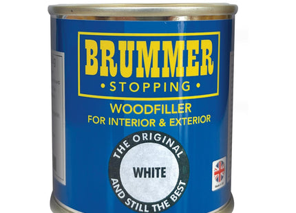 Brummer Wood Filler White 250g - 2 Sizes & Assorted Shades Ideal for DIY Wood Repairs & Restorations