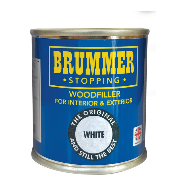 Brummer Wood Filler White 250g - 2 Sizes & Assorted Shades Ideal for DIY Wood Repairs & Restorations