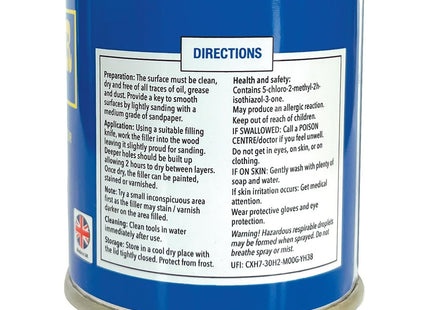 Brummer Wood Filler White 250g - 2 Sizes & Assorted Shades Ideal for DIY Wood Repairs & Restorations