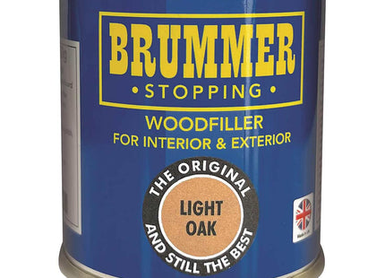 Brummer Wood Filler Light Oak 250g - 2 Sizes & Assorted Shades Ideal for DIY Wood Repairs & Restorations