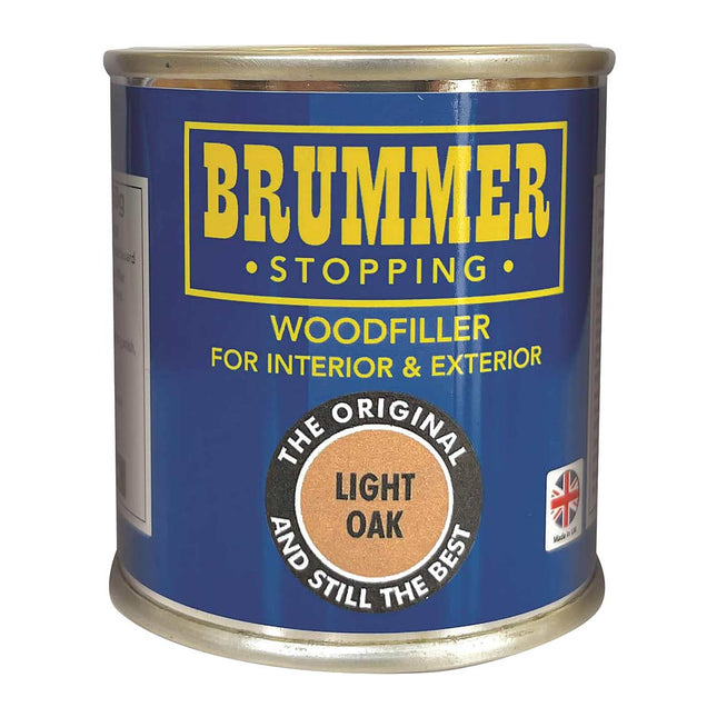Brummer Wood Filler Light Oak 250g - 2 Sizes & Assorted Shades Ideal for DIY Wood Repairs & Restorations