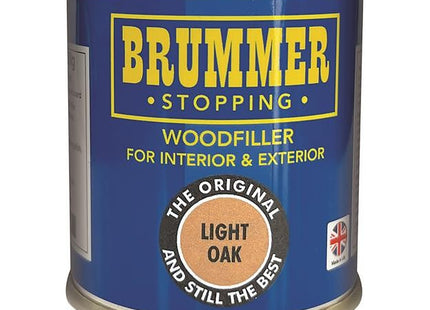 Brummer Wood Filler Light Oak 250g - 2 Sizes & Assorted Shades Ideal for DIY Wood Repairs & Restorations