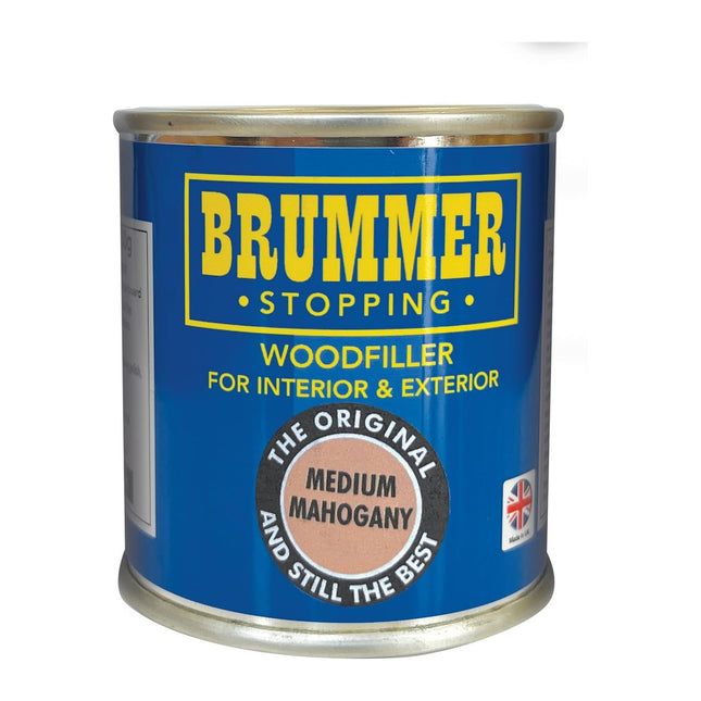 Brummer Wood Filler Medium Mahogany 250g - 2 Sizes & Assorted Shades Ideal for DIY Wood Repairs & Restorations