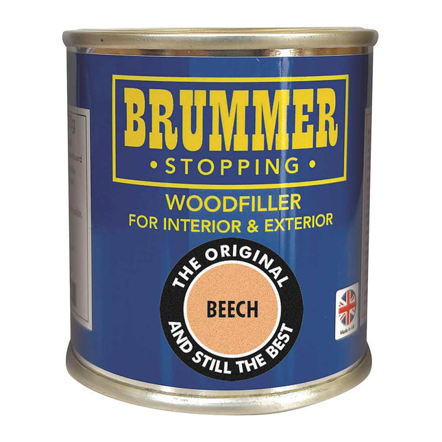 Brummer Wood Filler Beech 250g - 2 Sizes & Assorted Shades Ideal for DIY Wood Repairs & Restorations