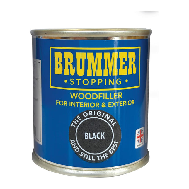 Brummer Wood Filler Black 250g - 2 Sizes & Assorted Shades Ideal for DIY Wood Repairs & Restorations